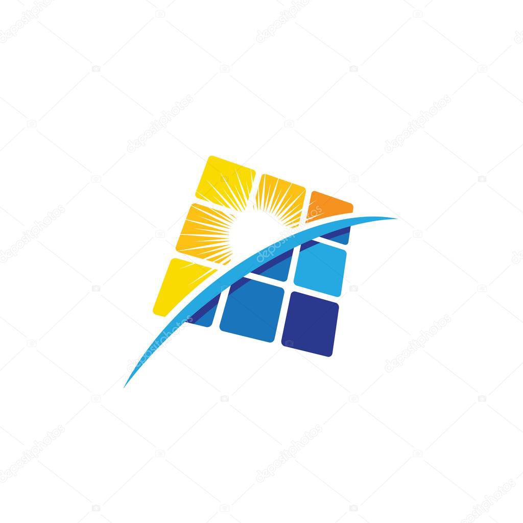 Solar Energy vector icon illustration design template