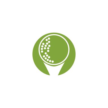 Golf ikonu Vektör İllüstrasyon Tasarımı Logosu