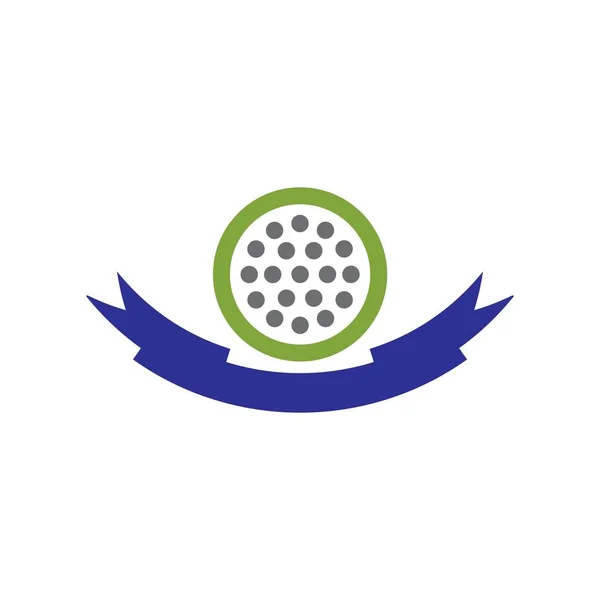 Ícone de golfe Vector Design de ilustração Logo — Vetor de Stock