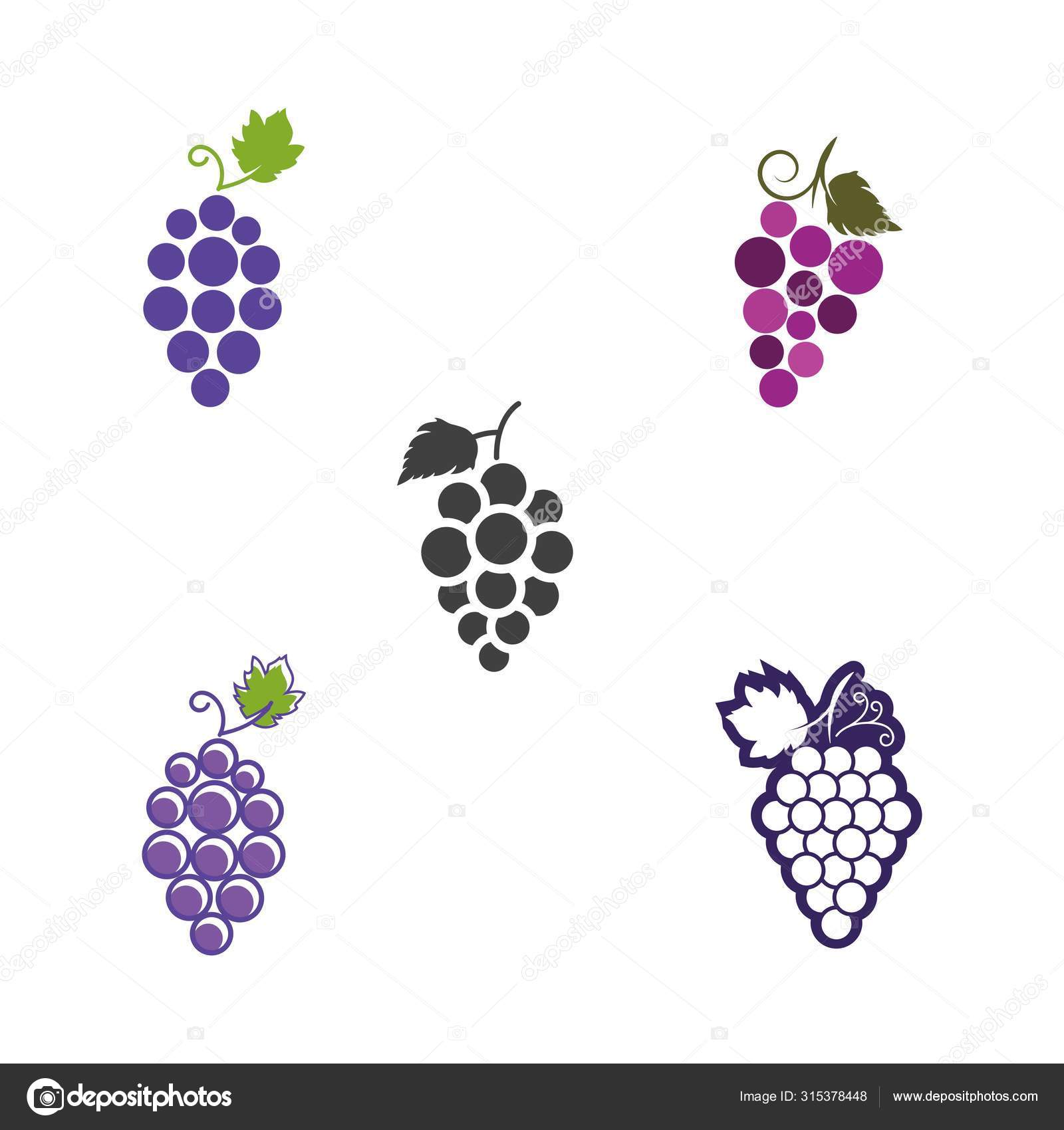 Trauben Vektor Symbol Illustration Design Stock-Vektorbild von ©elaelo  315378448, image size:1600x1700