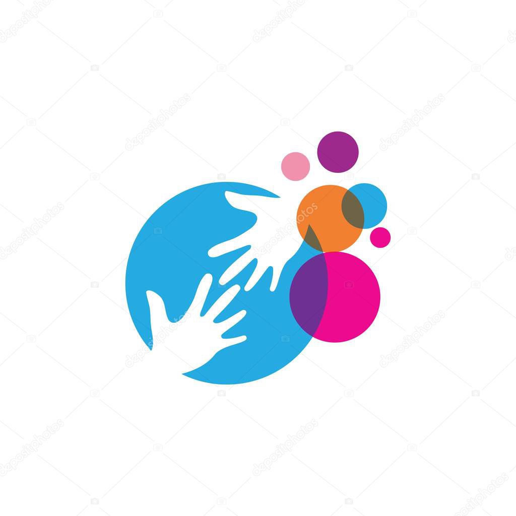 hand icon Vector Illustration design Logo