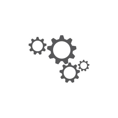 dişli simgesi logo vektör simgesi