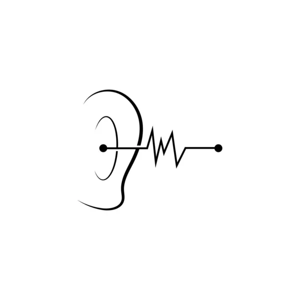 Hearing Vector Illustration design Logo — ストックベクタ