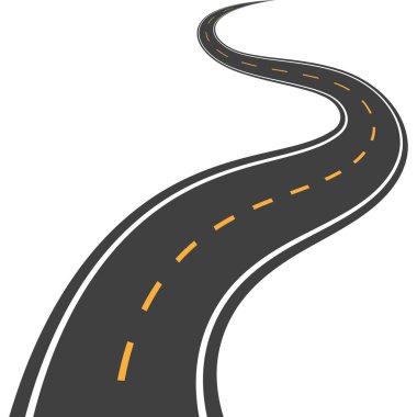 Yol vektör simgesi illüstrasyon tasarımı