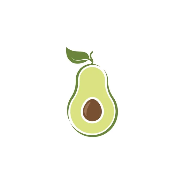 Avocado Vektor Symbol Illustration Design Vorlage — Stockvektor