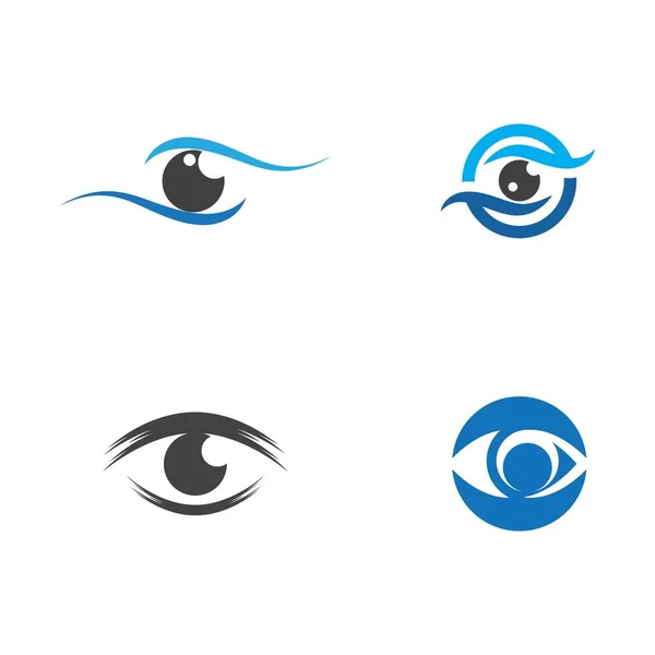 Identidade Marca Corporate Eye Care Design Logotipo Vetor — Vetor de Stock