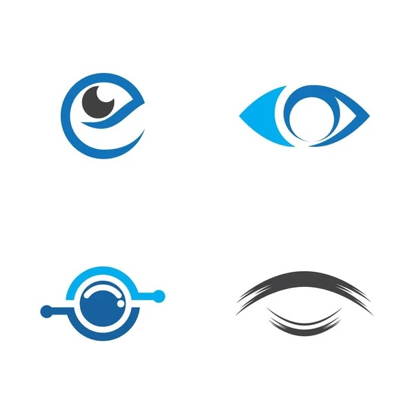 Markenidentität Corporate Eye Care Vektor Logo Design — Stockvektor