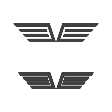Falcon kanadı Logo Şablonu vektör çizimi tasarımı
