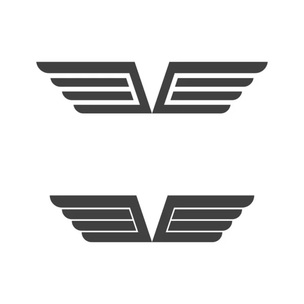 Φάλκον Φτερά Λογότυπο Πρότυπο Διάνυσμα Εικονογράφηση Σχεδιασμό — Διανυσματικό Αρχείο