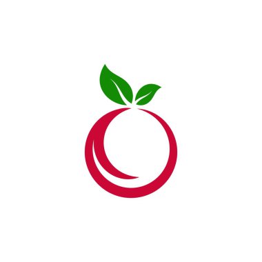 Kiraz Simgesi Vektör İllüstrasyon Şablonu