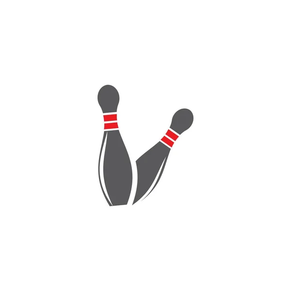 Bowling Symbol Vorlage Vektor Illustration Design — Stockvektor