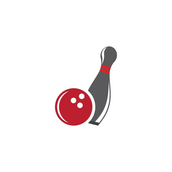 Bowling Pictogram Sjabloon Vector Illustratie Ontwerp — Stockvector