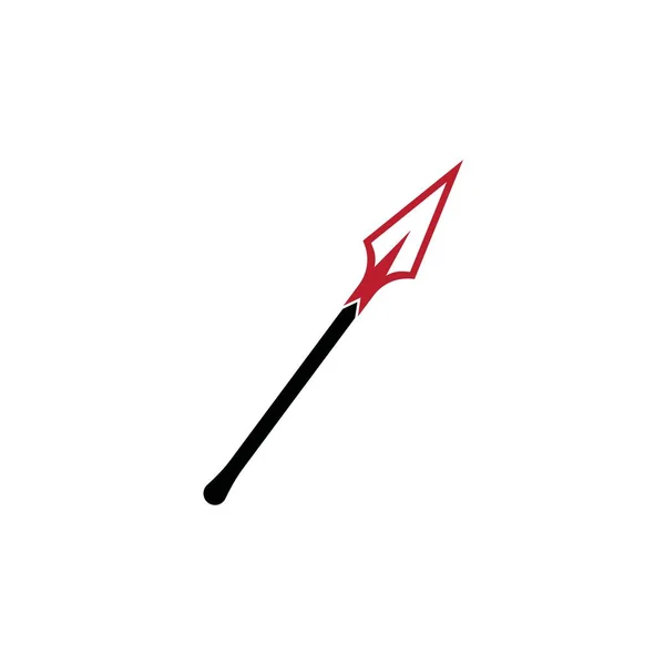Ícone Ilustração Vetorial Spear Design Modelo —  Vetores de Stock