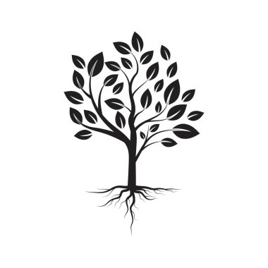 ağaç dalı ilüstrasyon tasarım şablonu