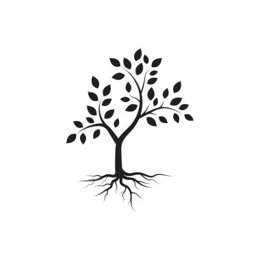 ağaç dalı ilüstrasyon tasarım şablonu