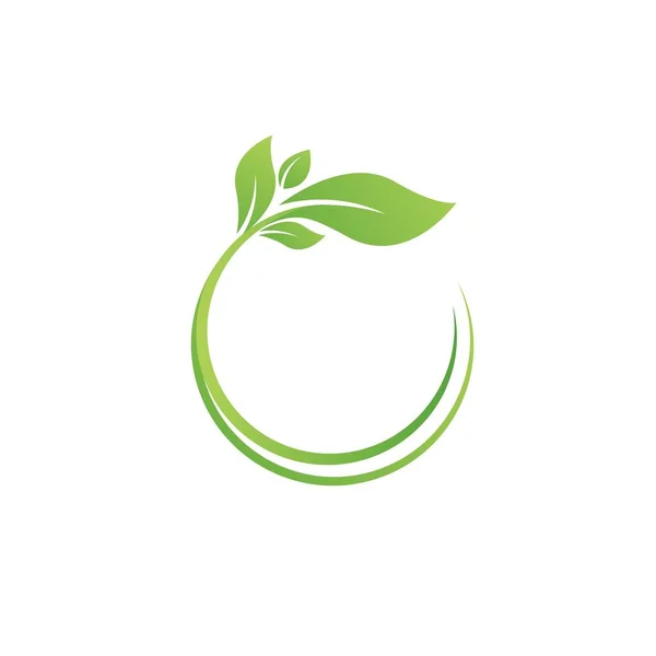 Green Tree Φύλλα Οικολογία Στοιχείο Διάνυσμα Σχεδιασμό — Διανυσματικό Αρχείο