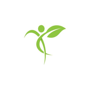 Yeşil Ağaç Yaprağı ekolojisi doğa element tasarımı