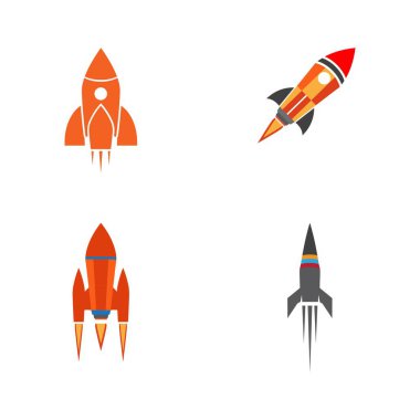 Roket tasarımı Şablon vektör çizimi