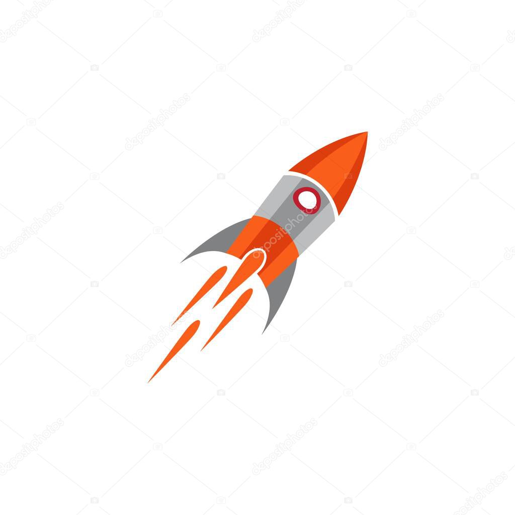 Rocket design Template vector icon illustration