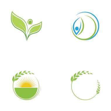 Yeşil Ağaç Yaprağı ekolojisi doğa element tasarımı