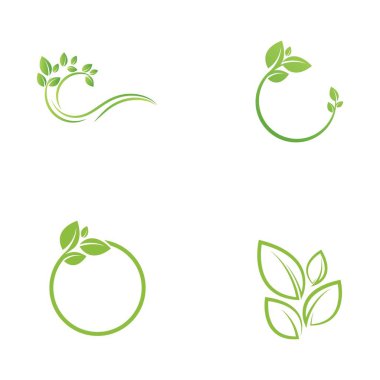 Yeşil Ağaç Yaprağı ekolojisi doğa element tasarımı