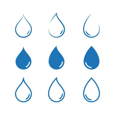 su damlası Logo Şablonu vektör çizimi tasarımı