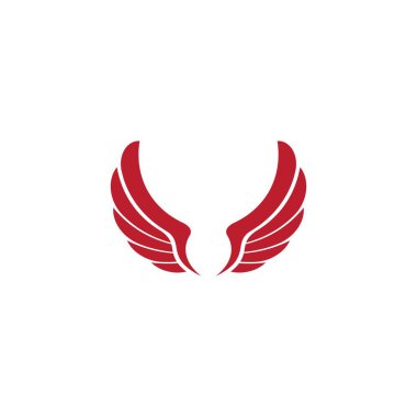 Falcon kanat simgesi vektör illüstrasyon tasarımı