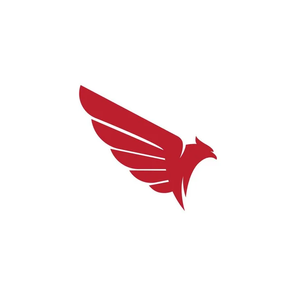 Falcon Wing Icon Diseño Ilustración Vector Plantilla — Vector de stock