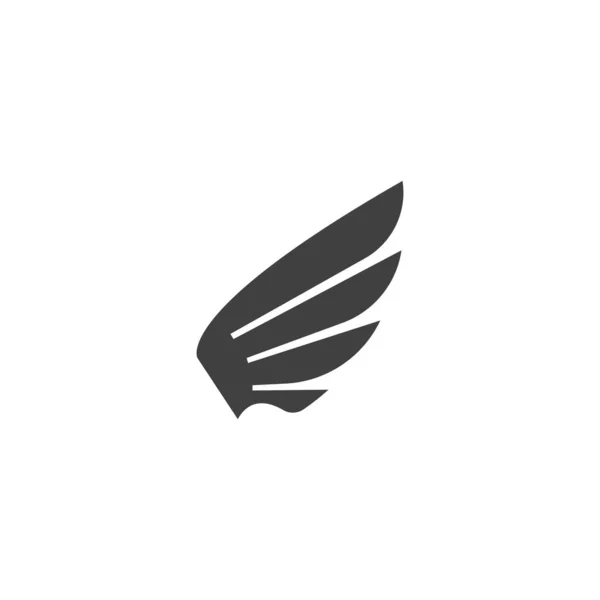 Falcon Wing Icon Template Vector Illustration Design — Stock Vector