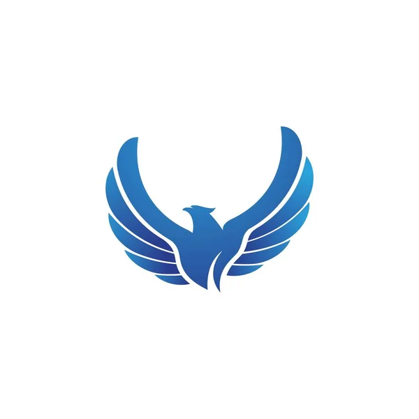 Falcon Wing Icon Diseño Ilustración Vector Plantilla — Vector de stock