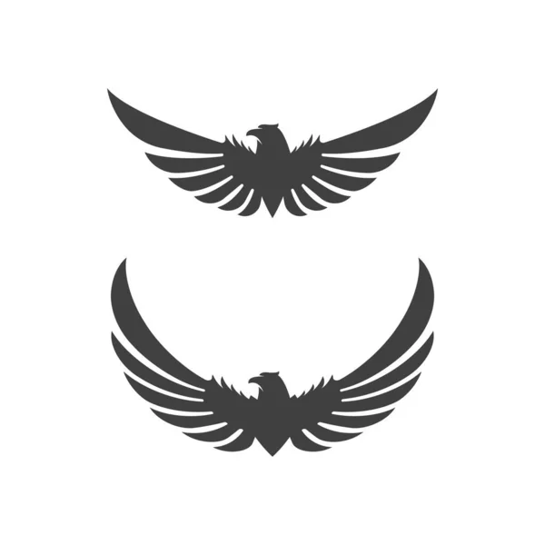 Falcon Aile Icône Modèle Vectoriel Illustration Design — Image vectorielle