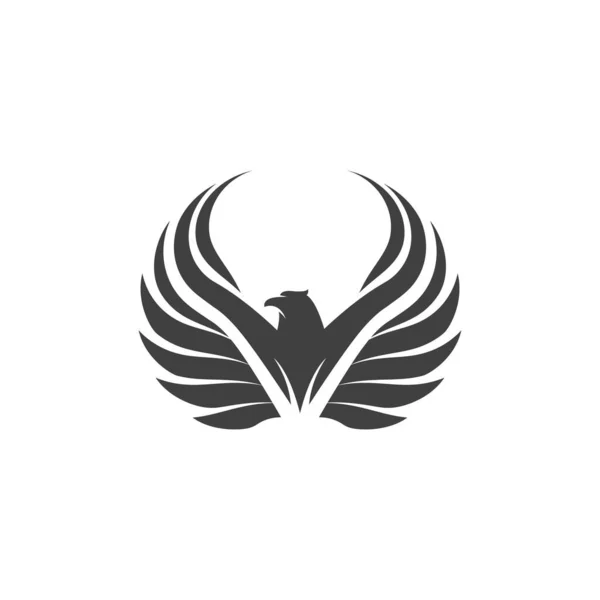 Falcon Wing Icon Diseño Ilustración Vector Plantilla — Vector de stock