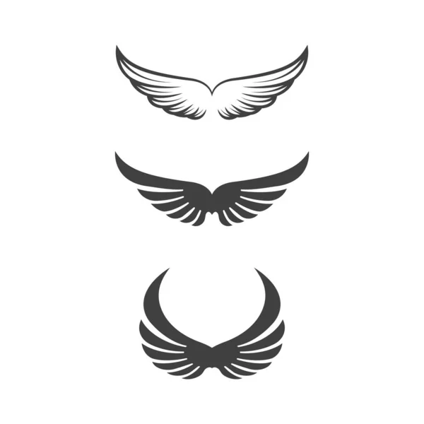 Falcon Wing Icon Template Vector Illustration Design — Stock Vector