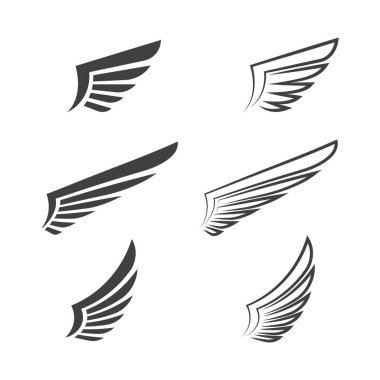 Falcon wing icon Template vector illustration design clipart