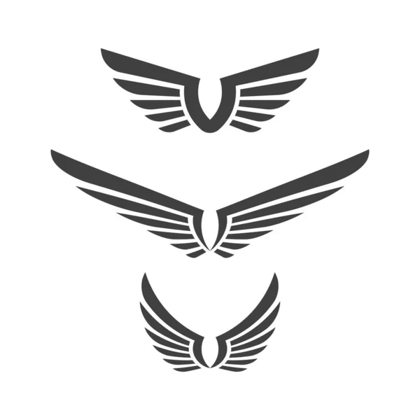 Falcon Wing Icon Template Vector Illustration Design — Stock Vector