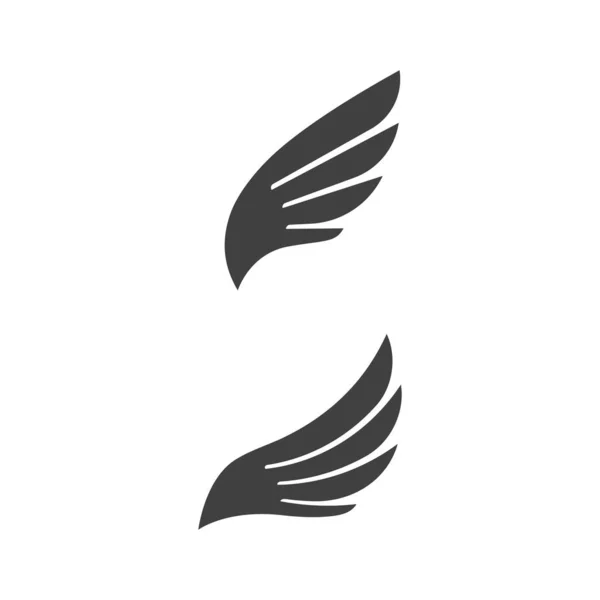 Ikona Křídla Sokola Návrhy Vektorových Ilustrací — Stockový vektor