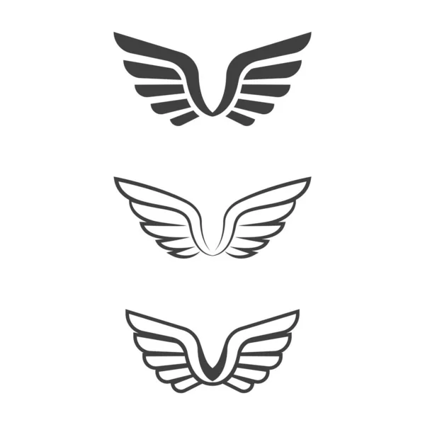 Falcon Wing Icon Template Vector Illustration Design — Stock Vector