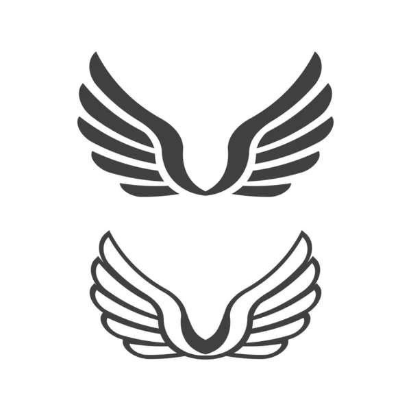 Falcon Wing Icon Diseño Ilustración Vector Plantilla — Vector de stock