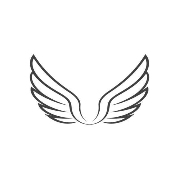 Falcon Wing Icon Diseño Ilustración Vector Plantilla — Vector de stock