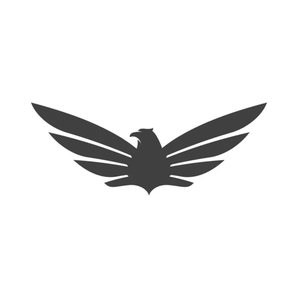 Falcon Aile Icône Modèle Vectoriel Illustration Design — Image vectorielle