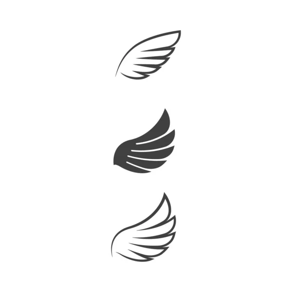 Falcon Wing Icon Diseño Ilustración Vector Plantilla — Vector de stock