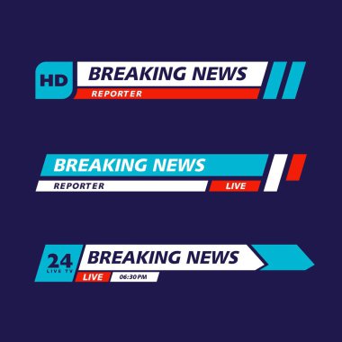 Banner Tv vektör resimleme şablonu