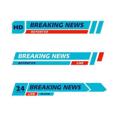 Banner Tv vektör resimleme şablonu