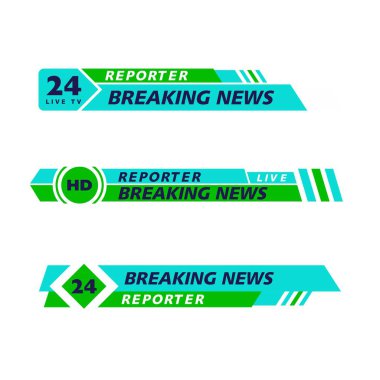 Banner Tv vektör resimleme şablonu