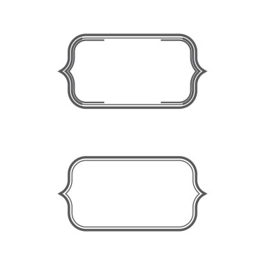 Vintage çerçeve simgesi vektör illüstrasyon tasarımı