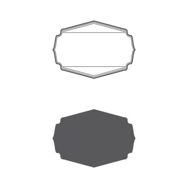 Vintage çerçeve simgesi vektör illüstrasyon tasarımı