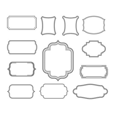 Vintage çerçeve simgesi vektör illüstrasyon tasarımı
