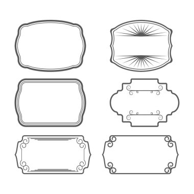 Vintage çerçeve simgesi vektör illüstrasyon tasarımı