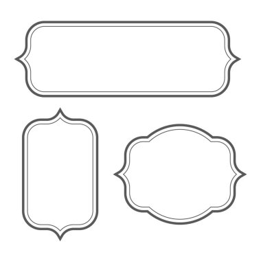 Vintage çerçeve simgesi vektör illüstrasyon tasarımı