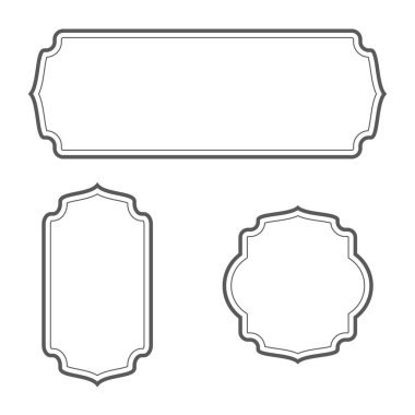 Vintage çerçeve simgesi vektör illüstrasyon tasarımı